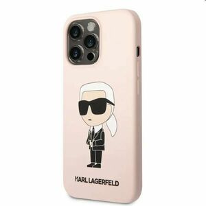 Zadní kryt Karl Lagerfeld Liquid Silicone Ikonik NFT pro Apple iPhone 13 Pro, růžové obraz