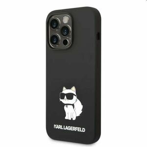 Zadní kryt Karl Lagerfeld Liquid Silicone Choupette NFT pro Apple iPhone 14 Pro, černé obraz