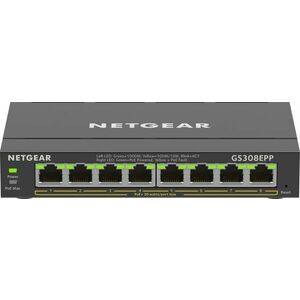 NETGEAR 8-Port Gigabit Ethernet High-Power PoE+ Plus GS308EPP-100PES obraz