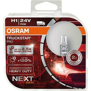OSRAM H1 24V 70W P14, 5s TRUCKSTAR PRO NEXT GEN +120% více světla 2ks 64155TSP-HCB obraz