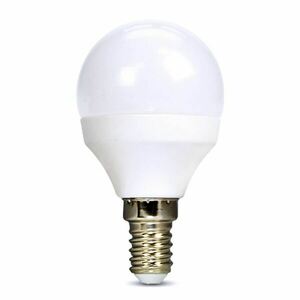 Solight LED žárovka, miniglobe, 4W, E14, 3000K, 340lm, bílé provedení WZ415-1 obraz