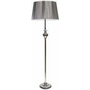 Candellux Stříbrná stojací lampa Gillenia pro žárovku 1x E27 51-11947 obraz