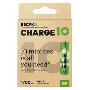 EMOS Nabíjecí baterie GP ReCyko Charge 10 AA (HR6), 4 ks B24294 obraz