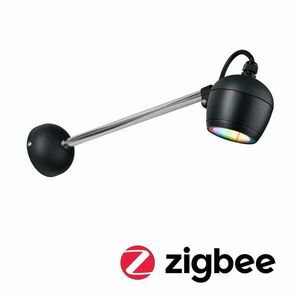 PAULMANN LED venkovní nástěnné svítidlo Smart Home Zigbee Kikolo RGBW IP65 90mm RGBW+ 6, 2W 230V antracit umělá hmota/hliník 947.73 obraz