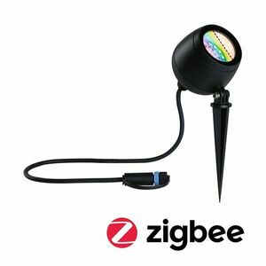 PAULMANN Plug & Shine LED bodové zahradní světlo Smart Home Zigbee Kikolo IP65 RGBW+ 6, 2W antracit 947.69 obraz