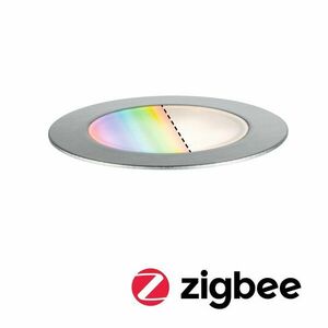 PAULMANN Plug & Shine LED zemní svítidlo Smart Home Zigbee Floor RGBW samostatné svítidlo IP67 RGBW 2W ocel 947.51 obraz