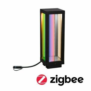 PAULMANN Plug & Shine lucerna Smart Home Zigbee klasická samostatné svítidlo IP44 RGBW 2W antracit 947.53 obraz