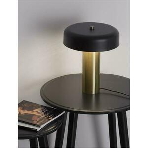 NOVA LUCE stolní lampa PANDORA zlatý a černý hliník a akryl LED 18W 230V 3000K IP20 9043300 obraz