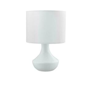 NOVA LUCE stolní lampa ROSIA matný bílý kov bílé stínidlo E14 1x5W 230V IP20 bez žárovky 7605163 obraz