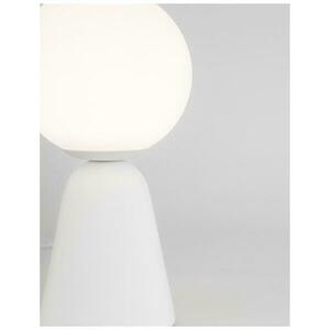 NOVA LUCE stolní lampa ZERO bílá sádra a opálové sklo G9 1x5W 230V IP20 bez žárovky 9577011 obraz