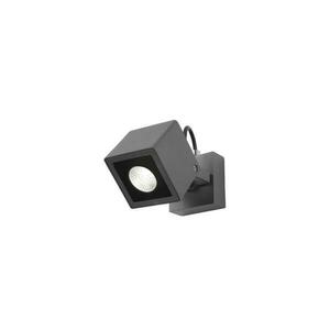 NOVA LUCE venkovní reflektor FOCUS tmavě šedý hliník a sklo Osram LED 6W 3000K 220-240V 44st. IP54 752470 obraz