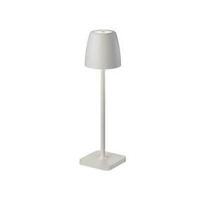 NOVA LUCE venkovní stolní lampa COLT bílý litý hliník a akryl LED 2W 3000K IP54 62st. 5V DC vypínač na těle USB kabel stmívatelné 9223415 obraz