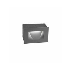 NOVA LUCE venkovní zapuštěné svítidlo do zdi KRYPTON tmavě šedý hliník LED 3W 3000K 220-240V 15st. IP54 726401 obraz