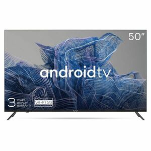 Kivi TV 50U740NB, 50" (127 cm), UHD, Google Android TV, černý obraz