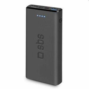 SBS Powerbank 10000 mAh, 2x USB, 2, 1 A, černá obraz