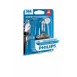 Philips H4 12V 60/55W P43t WhiteVision Ultra Moto PH 12342WVUBW obraz