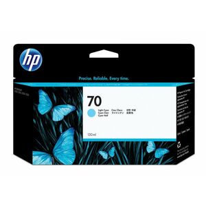 HP 70 Světle azurová inkoustová kazeta, 130 ml C9390A obraz