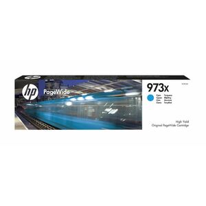 HP 973X Azurová originální kazeta PageWide s vysokou F6T81AE obraz