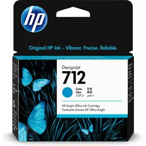 HP Azurová inkoustová kazeta 712 DesignJet, 29 ml 3ED67A obraz