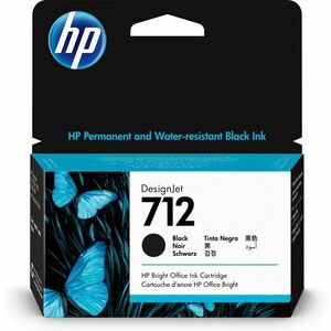 HP Černá inkoustová kazeta 712 DesignJet, 38 ml 3ED70A obraz