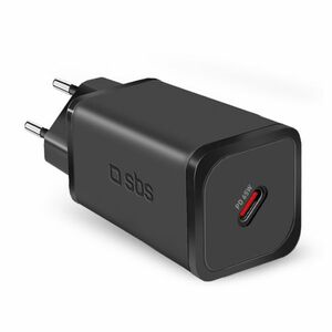 SBS Cestovní adaptér Mini USB-C, GaN, 65 W, PD, černá obraz