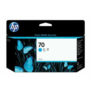 HP 70 Azurová inkoustová kazeta DesignJet, 130 ml C9452A obraz