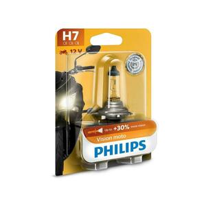 Philips H7 Vision Moto 55W 12972PRBW +30% motožárovka obraz