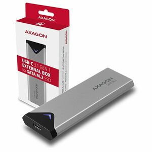 AXAGON EEM2-U3C USB-C 3.1 Gen 1 - M.2 SATA SSD 42-80mm box obraz