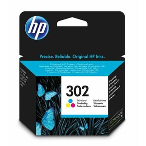 HP 302 Tříbarevná originální inkoustová kazeta F6U65AE#BA3 obraz