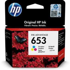 HP Tříbarevná originální inkoustová kazeta 653 3YM74AE#BHK obraz