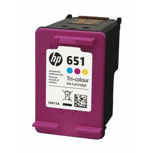 HP 651 Tříbarevná originální inkoustová kazeta C2P11AE#BHK obraz