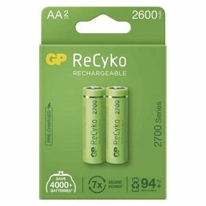 GP nabíjecí baterie ReCyko 2700 AA (HR6) 2PP, 2 kusy obraz