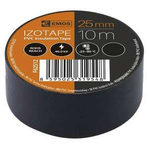 EMOS Izolační páska PVC 25mm / 10m černá 2001251020 obraz