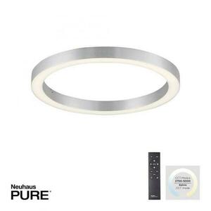 PAUL NEUHAUS LED stropní svítidlo PURE-LINES hliník 50x50 CCT dálkový ovladač 2700-5000K PN 6309-95 obraz