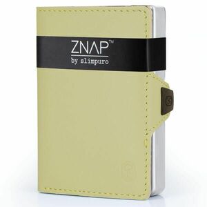 Slimpuro ZNAP, portofel subțire, 12 cărți, compartiment pentru monede, 8, 9 × 1, 8 × 6, 3 cm (L × Î × l), protecție RFID obraz