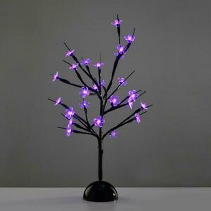 ACA Lighting strom na stůl, 25 LED na baterie 3xAA, fialová, IP20 10x10x45cm X1025811 obraz
