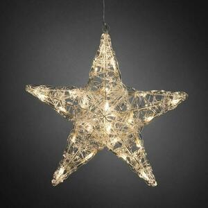 Exihand Hvězda 5-ti cípá 6102-103, 24 LED teple bílá, průměr 40 cm 6102103 obraz