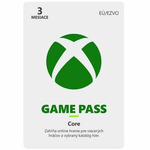 Xbox Game Pass Core 3 měsíční předplatné CD-Key obraz
