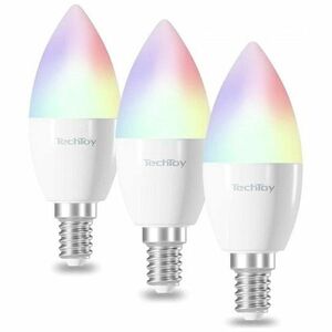 TechToy Smart Bulb RGB 4, 4 W E14 3 pcs set TSL-LIG-E14-3PC obraz