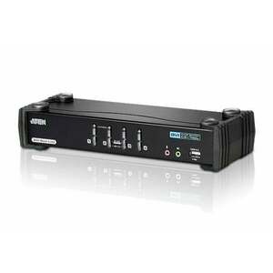 ATEN 4-Port USB DVI Dual Link/Audio KVMP Switch CS1784A-AT-G obraz
