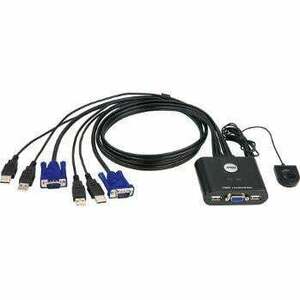 ATEN 2-Port USB VGA Cable KVM Switch with Remote Port CS22U-A7 obraz