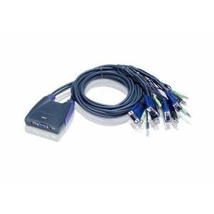 ATEN 4-Port USB VGA/Audio Cable KVM Switch CS64US-AT obraz
