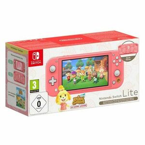 Nintendo Switch Lite, coral + Animal Crossing New Horizons obraz