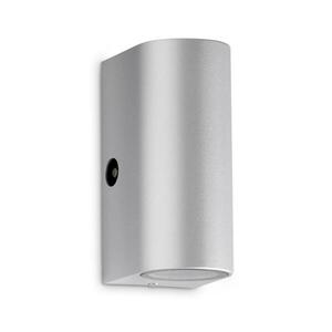 BRILONER TELEFUNKEN LED venkovní nástěnné svítidlo s čidlem, 15, 1 cm, 10 W, stříbrná IP44 TF 307104TF obraz