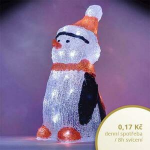 DecoLED LED světelný tučňák - 36 cm obraz
