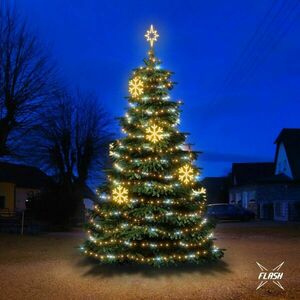 DecoLED LED světelná sada na stromy vysoké 6-8m, teplá bílá s Flash, dekory EFD02W obraz