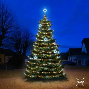 DecoLED LED světelná sada na stromy vysoké 6-8m, teplá bílá s Flash, ledové dekory EFD11 obraz