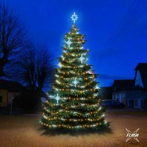 DecoLED LED světelná sada na stromy vysoké 6-8m, teplá bílá s Flash, ledové dekory EFD15S2 obraz