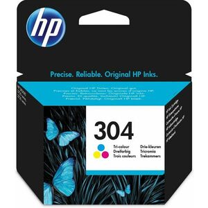 HP 304 Tříbarevná originální inkoustová kazeta N9K05AE#BA3 obraz