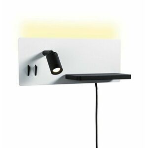 PAULMANN LED nástěnné svítidlo Serra USB C 2700K / 230V 5, 5 / 1x2, 6W stmívatelné bílá mat/černá mat obraz